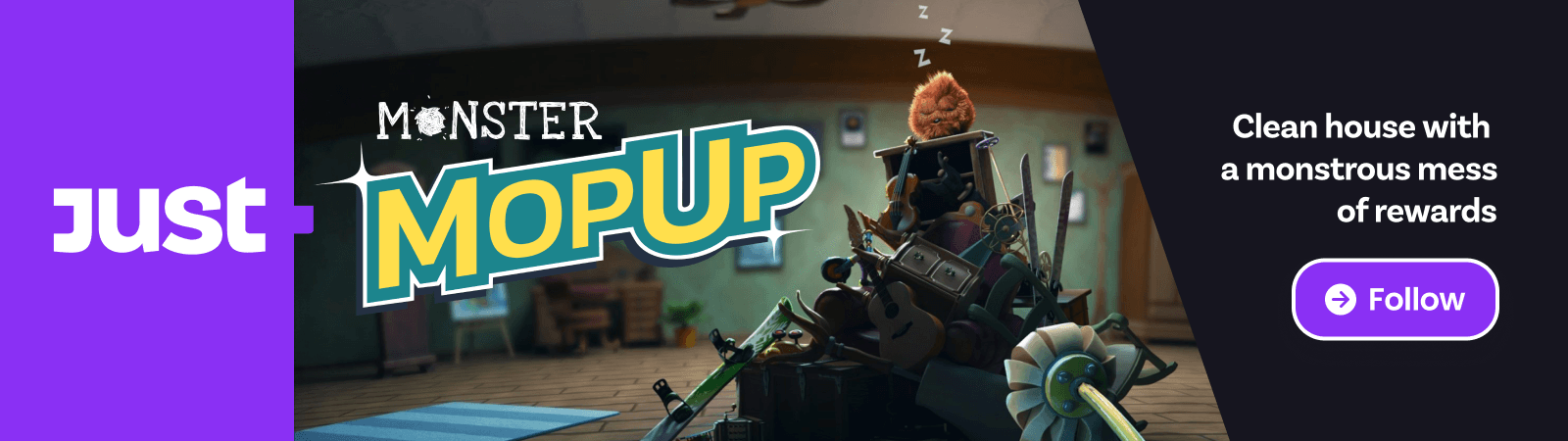 monster mop up slide