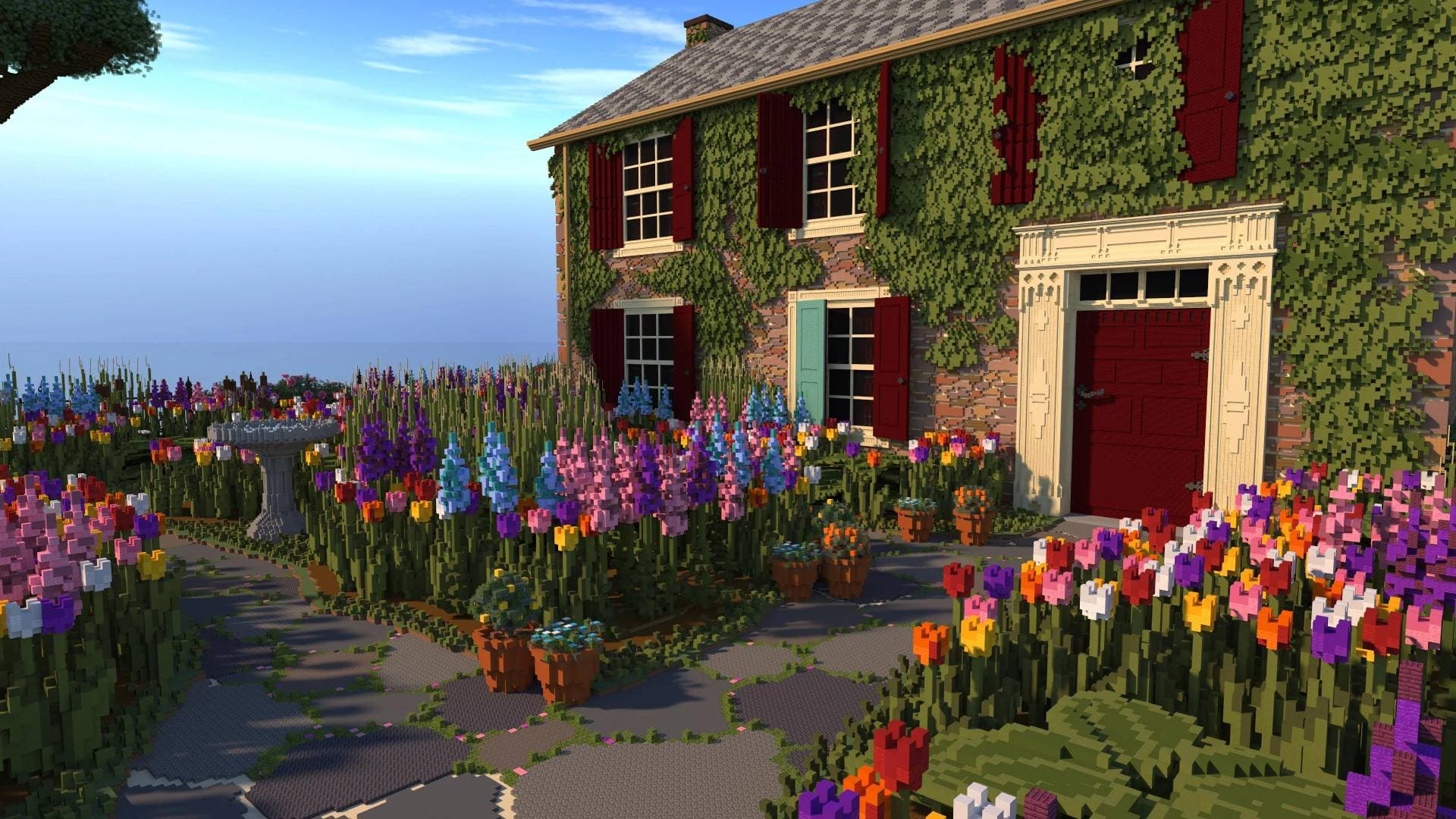 Create a garden in Minecraft!