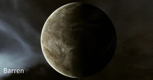 EVE Online barren planet photos