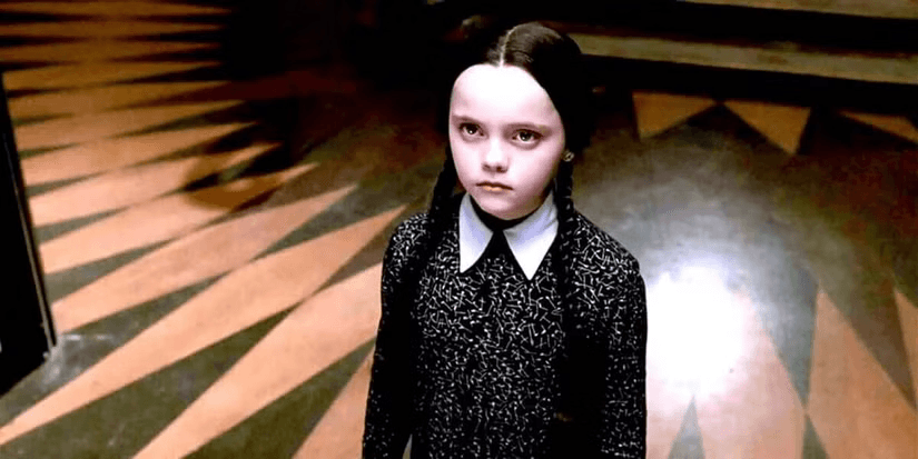 Christina Ricci's portrayal of Wednesday Adams in the 1991 movie "The Adam's Family"