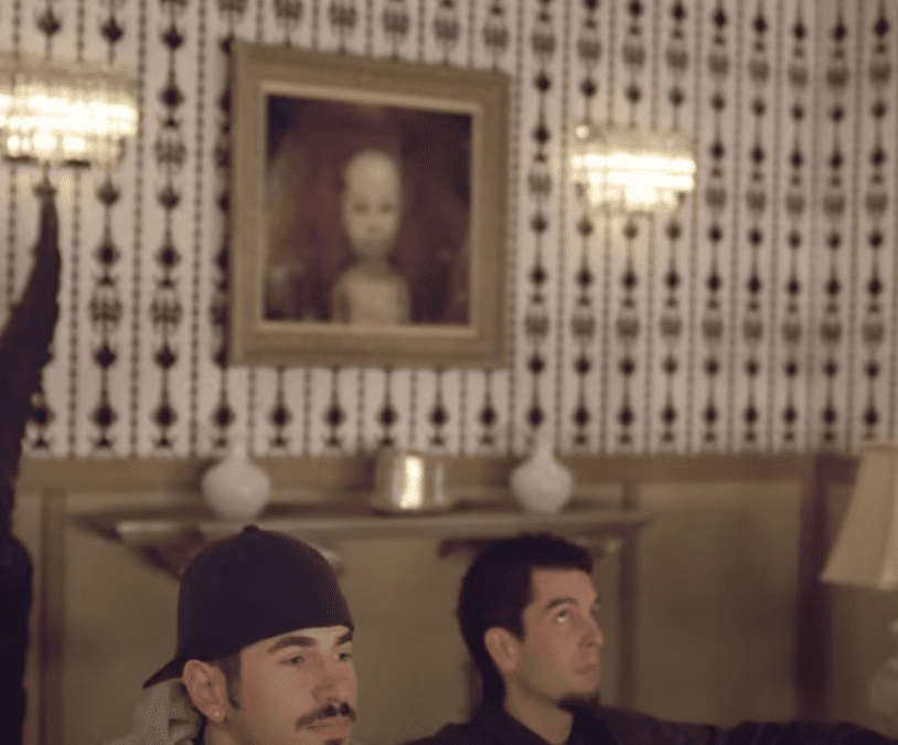 Screenshot from Linkin Park's music video for the song Papercut