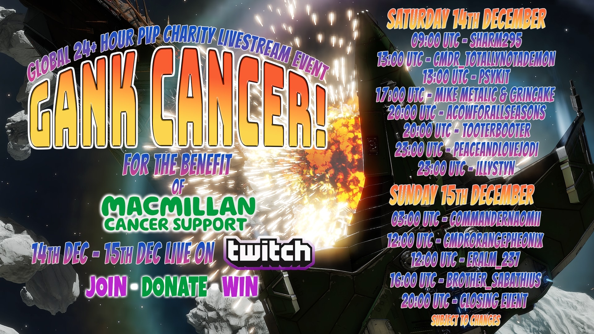 GANK CANCER  - 24+ HOURS PVP CHARITY STREAM - Dec14 - Dec15 2024