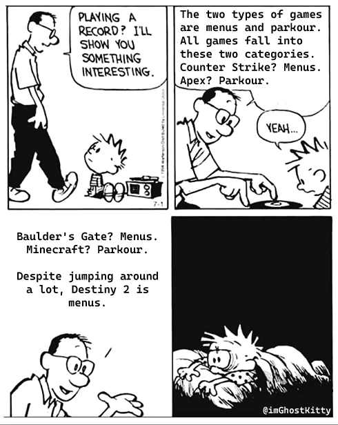 There are two types of video game...