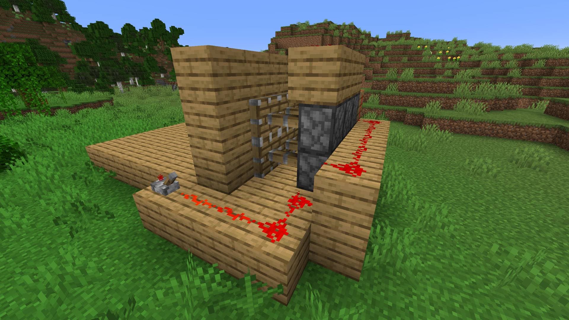 Use redstone to automate something in Minecraft and explain how it works!