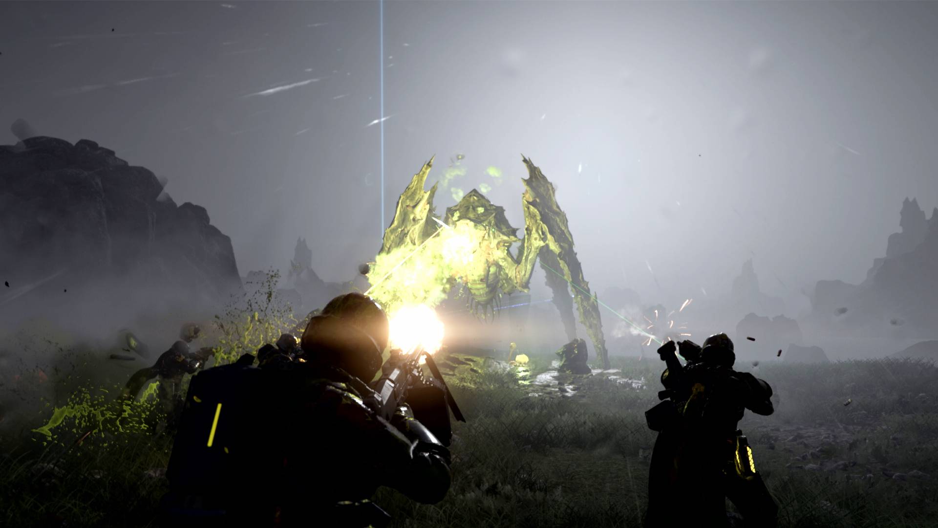 Share a clip of your best Bile Titan or Factory Strider takedown in Helldivers 2!