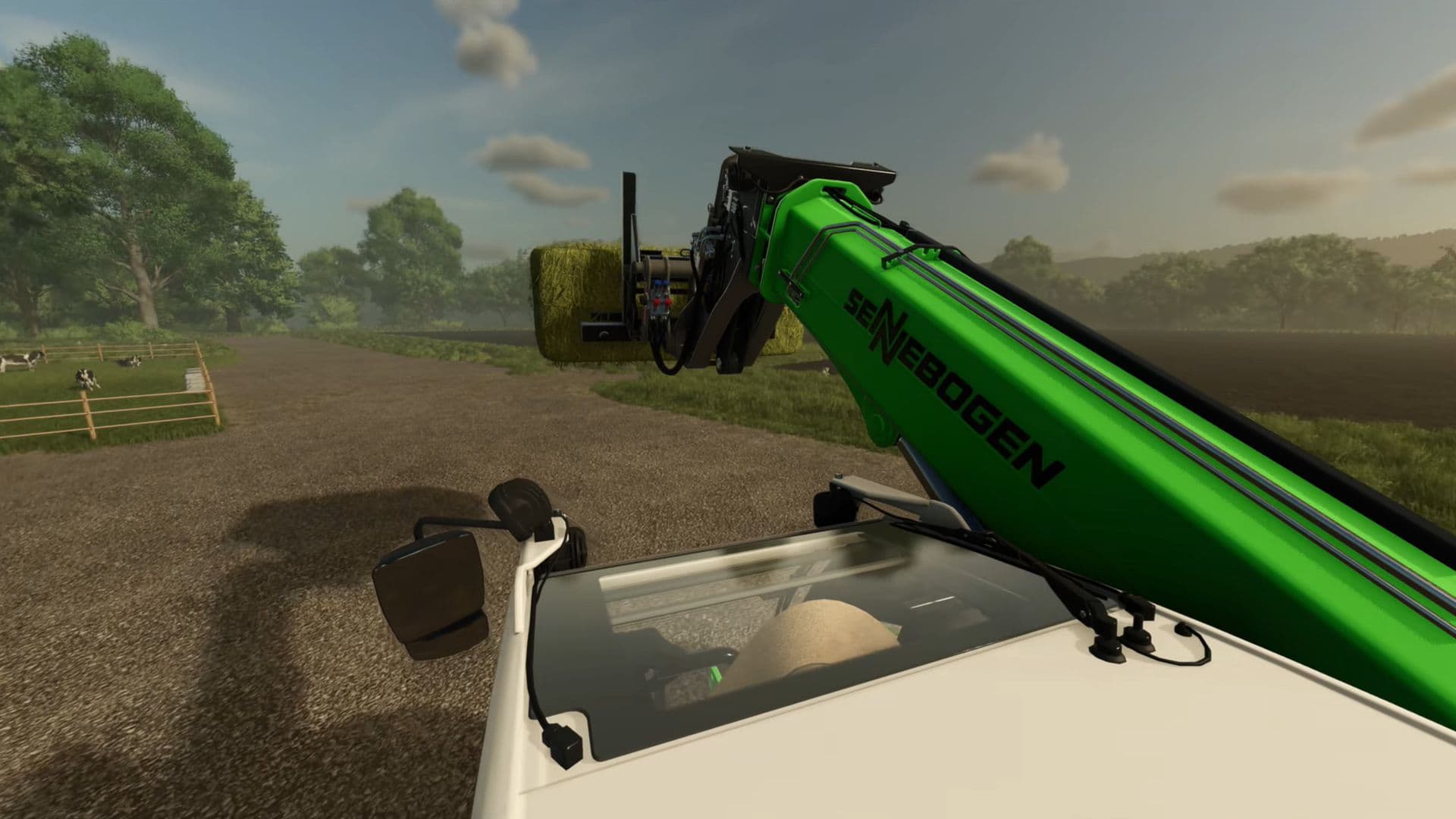 Make the most impressive thing you can from haybales!