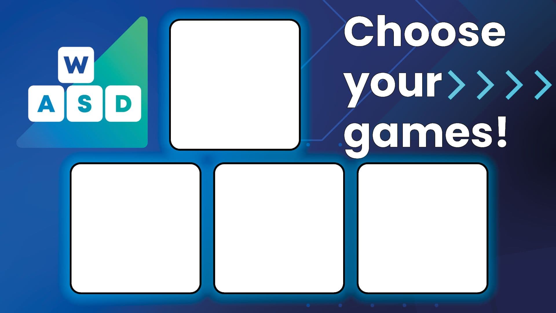 Pick four games at WASD 2024 you want to play and share them in our graphic for $3!