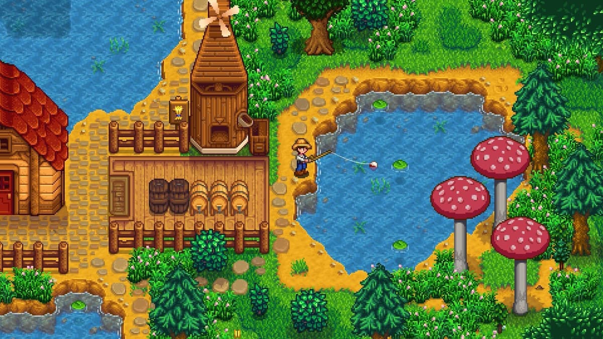 Make a wholesome ad for the Stardew Valley lifestyle ๐งโ๐พ