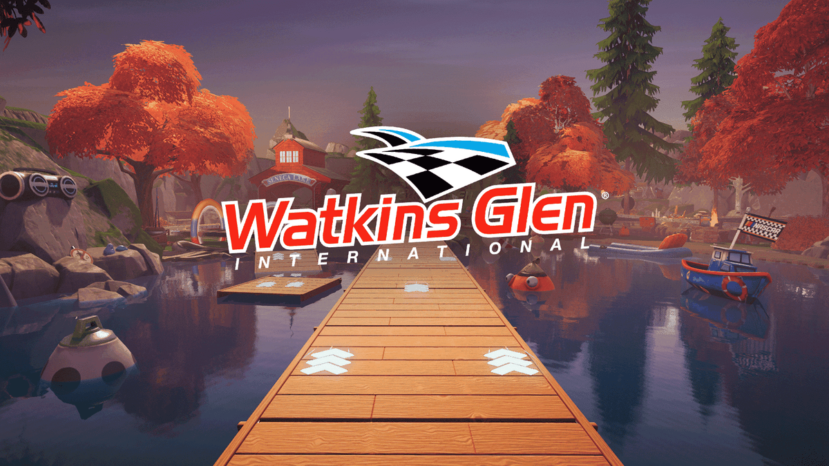 Race NASCAR's new Fortnite track!