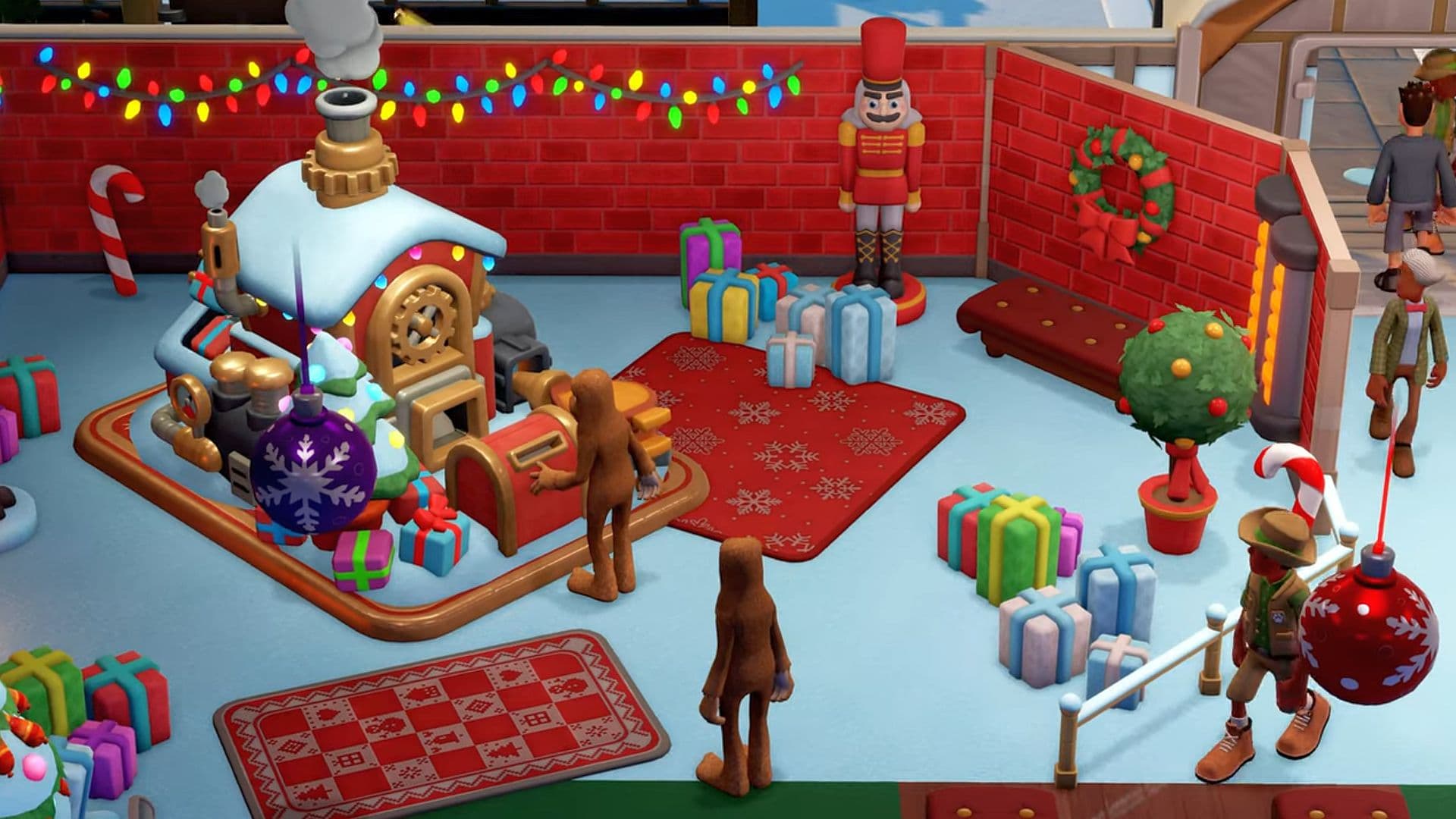 Create a Christmas webcomic within Two Point Museum! 🎅