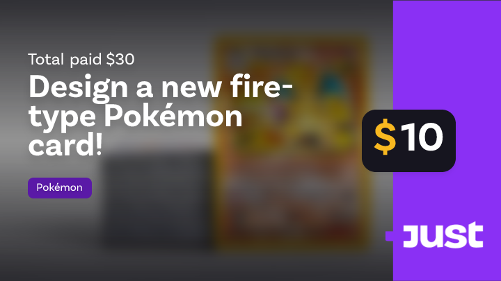 Design a new fire-type Pokmon card! | Just Pokmon