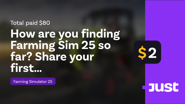 How are you finding Farming Sim 25 so far? Share your first impressions ...