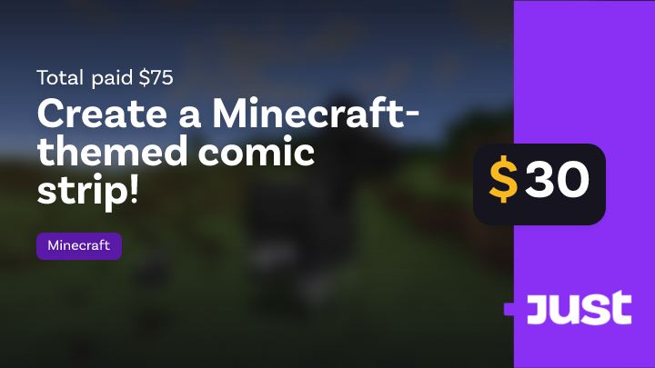 Create a Minecraft-themed comic strip! | Just Minecraft