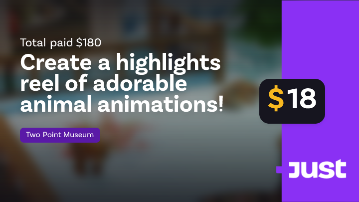 Create a highlights reel of adorable animal animations! | Just Two ...