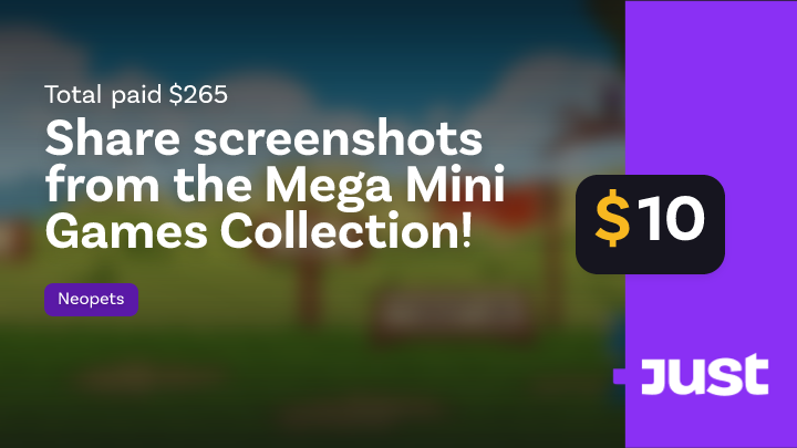 Share screenshots from the Mega Mini Games Collection! | Just Neopets